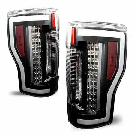 Renegade Led Tail Light - Black / Clear CTRNG0563-BC-SQ